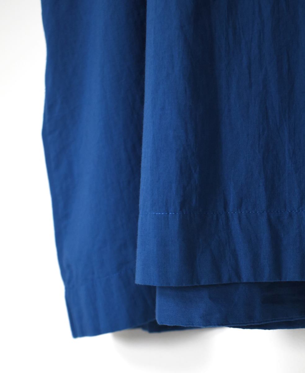 NSL25033(ワンピース) 60s CAMBRIC PLAIN CREW-NECK BACK SIDE GATHERED DRESS WITH LINING