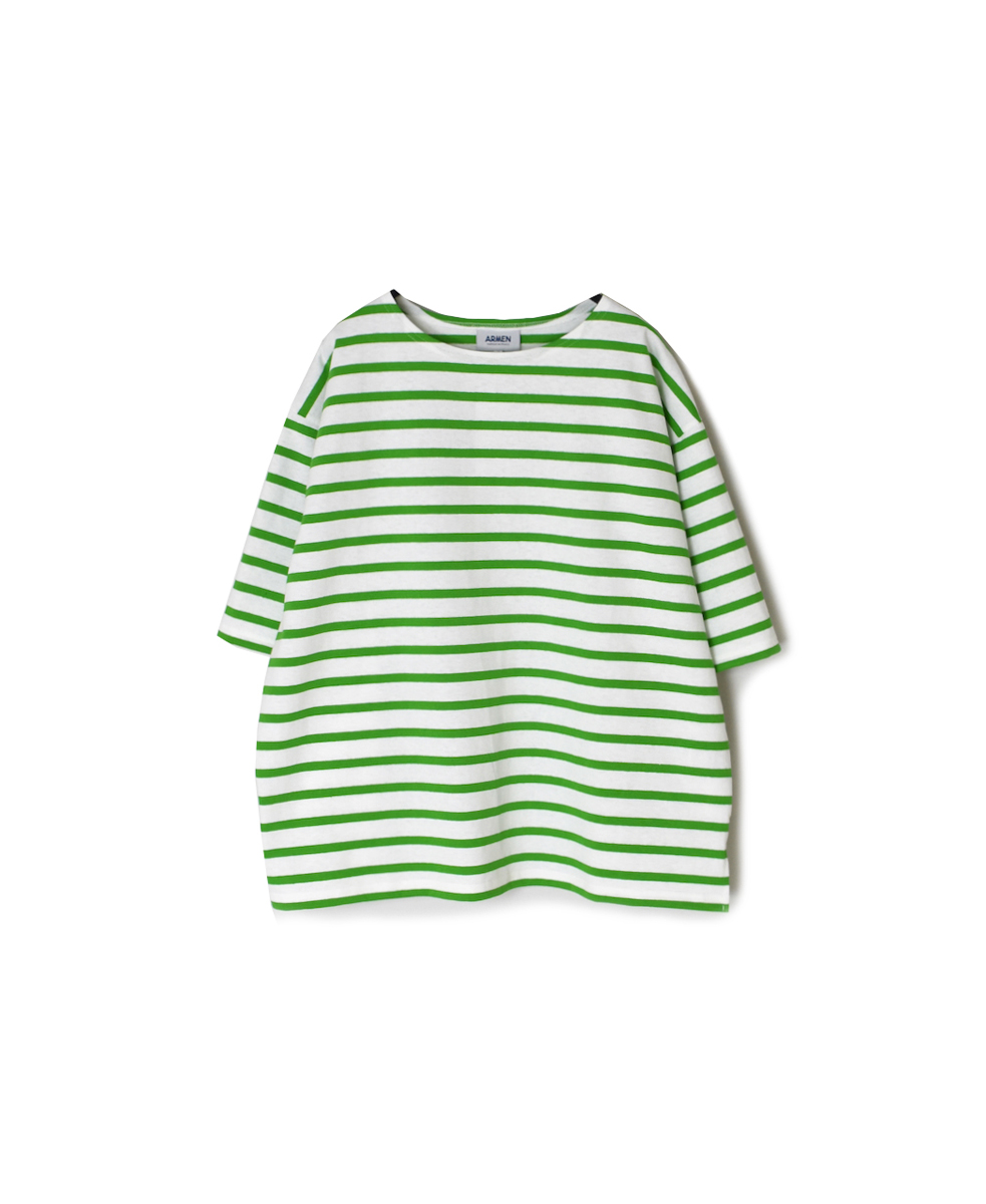 NLA2501(Tシャツ) REGULAR STRIPE DROP SHOULDER SHORT SLEEVE BASQUE SHIRT