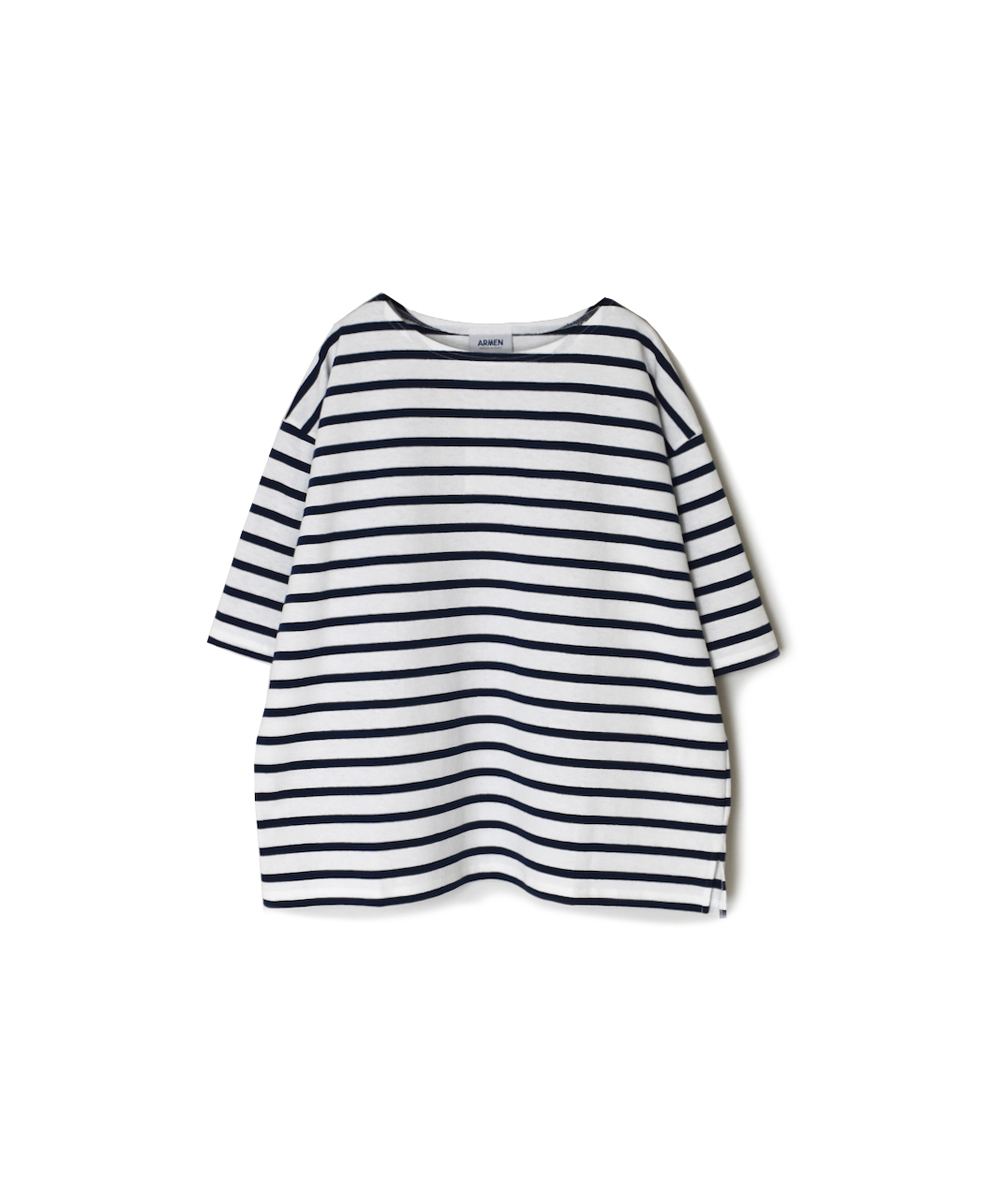 NLA2501(Tシャツ) REGULAR STRIPE DROP SHOULDER SHORT SLEEVE BASQUE SHIRT