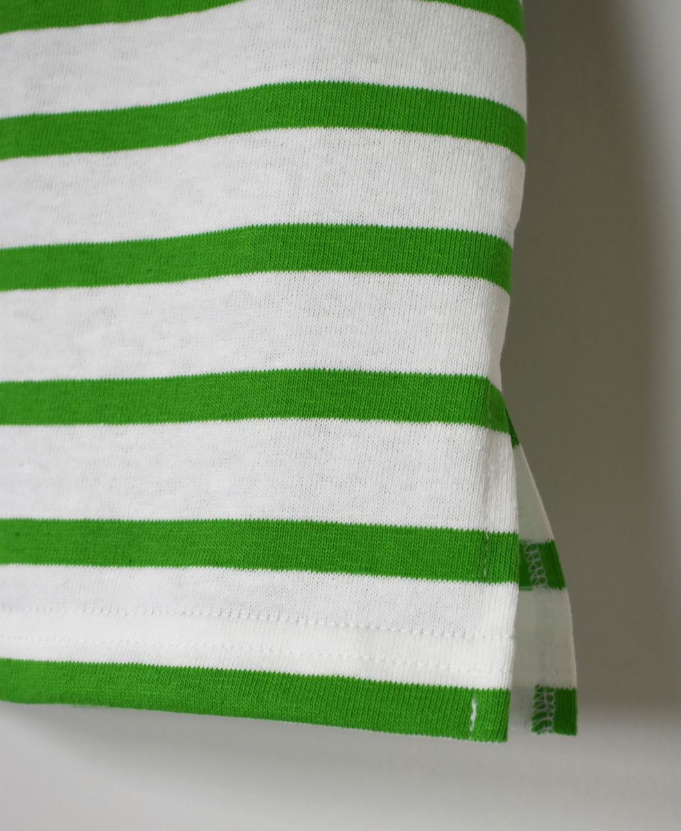 NLA2501(Tシャツ) REGULAR STRIPE DROP SHOULDER SHORT SLEEVE BASQUE SHIRT