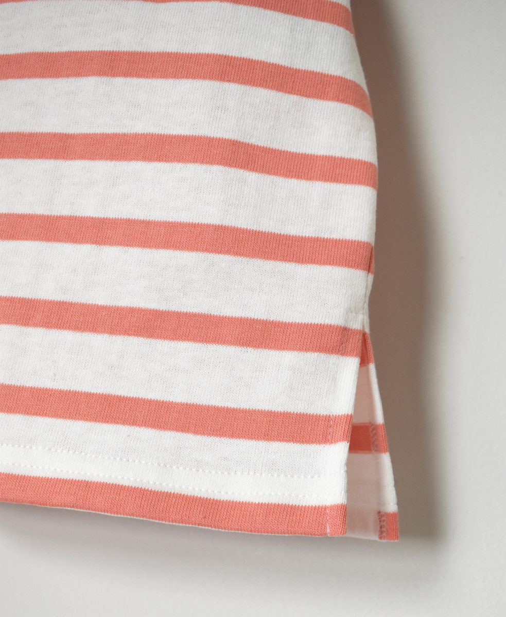 NLA2501(Tシャツ) REGULAR STRIPE DROP SHOULDER SHORT SLEEVE BASQUE SHIRT