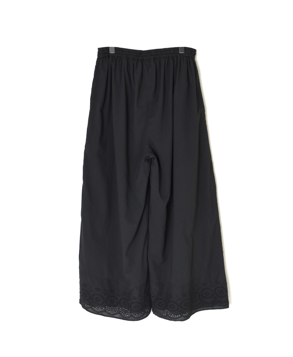 INSL23224 (パンツ) 80s VOILE PLAIN WITH CUT WORK LACE EASY PANTS