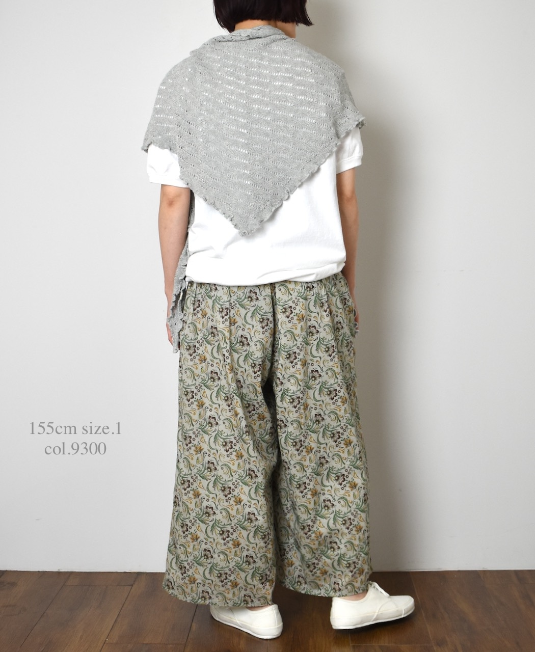 NSL25096(パンツ) 80s VOILE PAISLEY FLOWER PRINT WIDE EASY PANTS