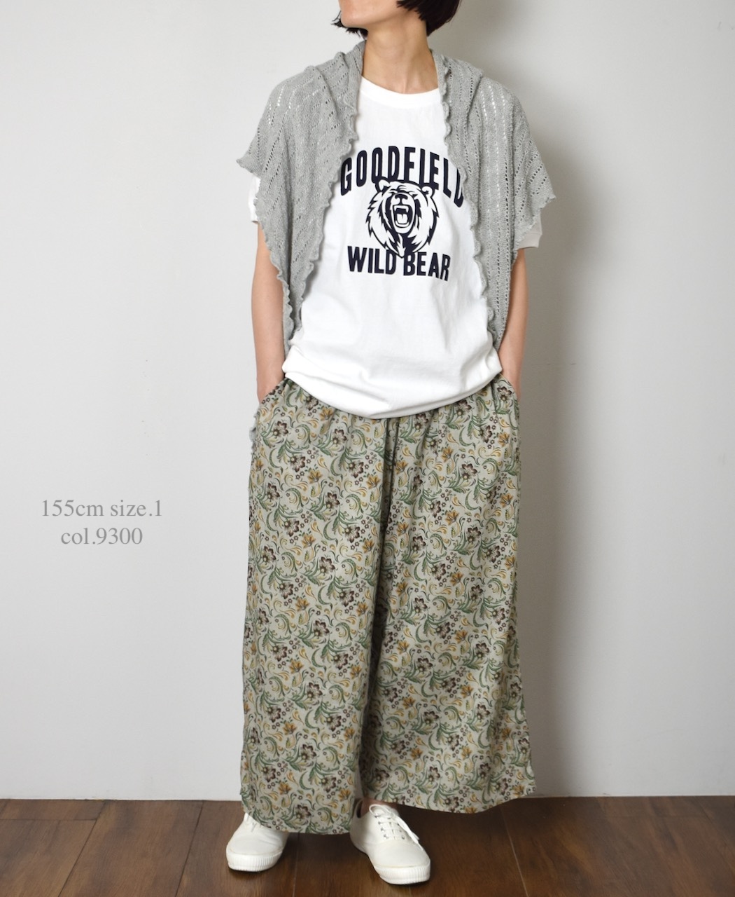 NSL25096(パンツ) 80s VOILE PAISLEY FLOWER PRINT WIDE EASY PANTS
