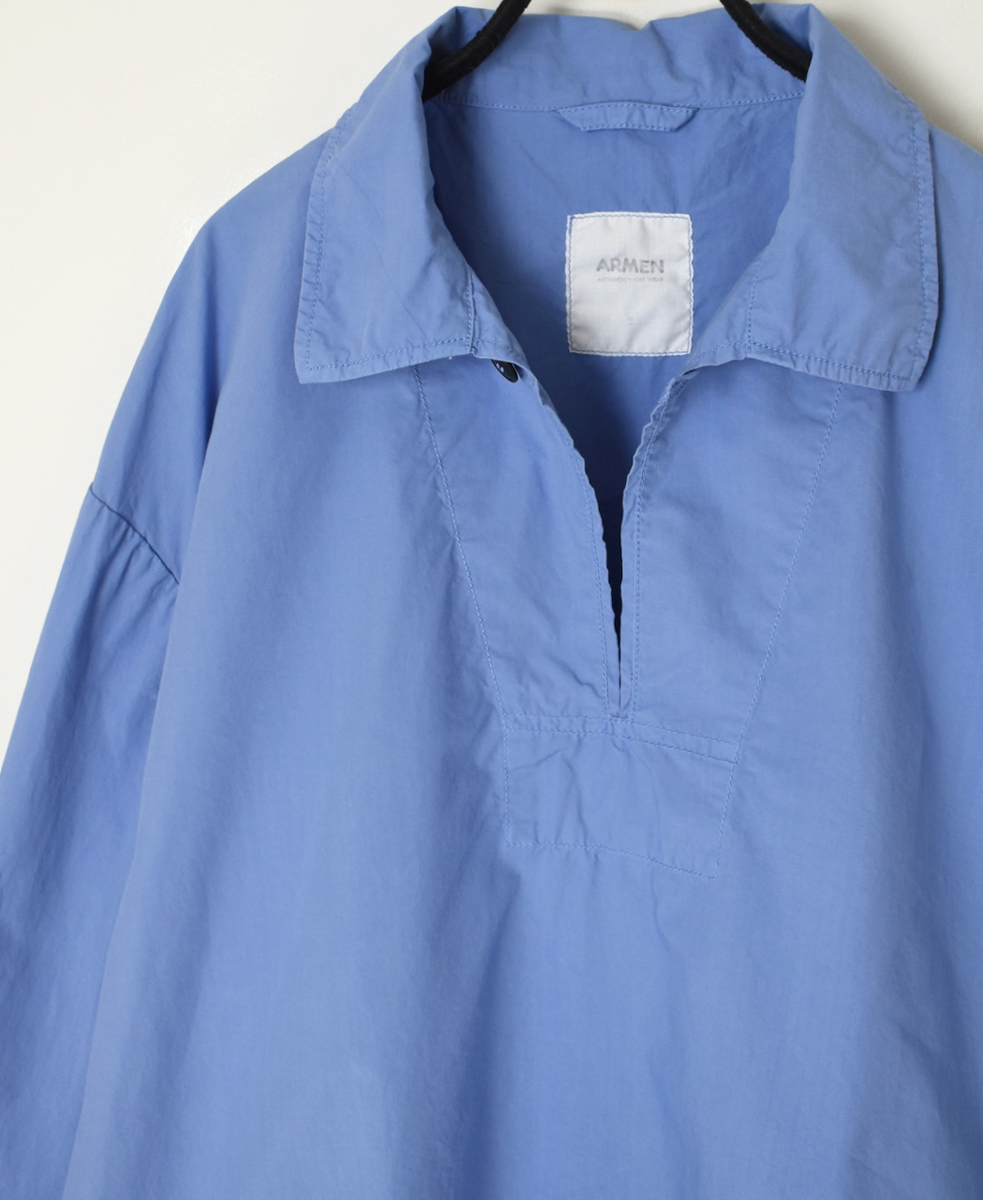 ISNAM2521D(シャツ) 50s POPLIN AUTOLOOM OVERDYE SKIPPER SHIRT
