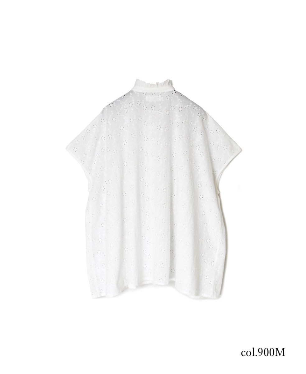NSL25071(シャツ) ALL HEMLA FRILL CPLLAR FRENCH/SL SHIRT