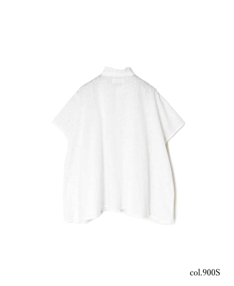NSL25071(シャツ) ALL HEMLA FRILL CPLLAR FRENCH/SL SHIRT