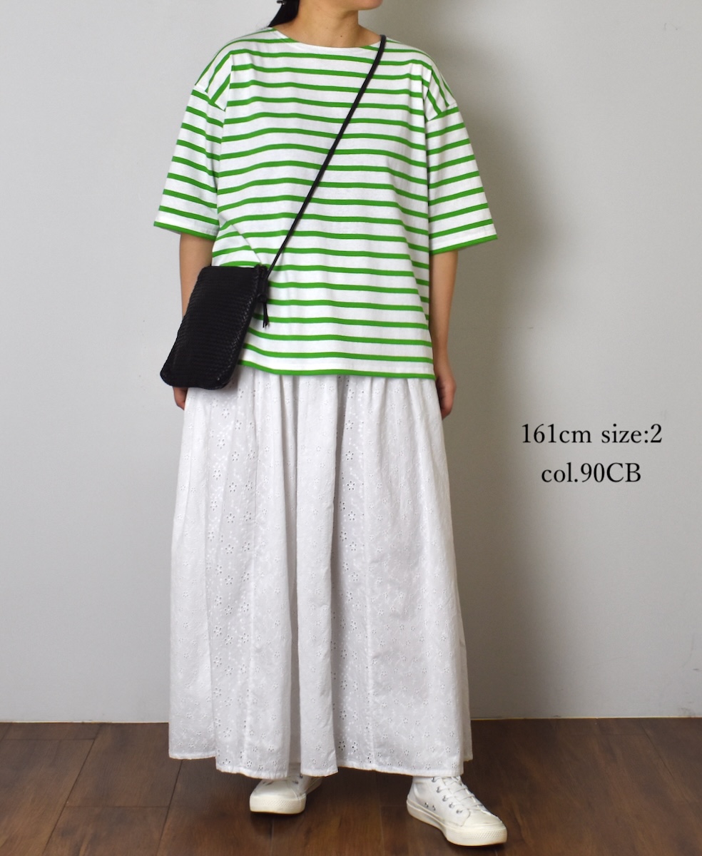 NSL25073(スカート) ALL HEMLA PATCH WORK GATHERED SKIRT