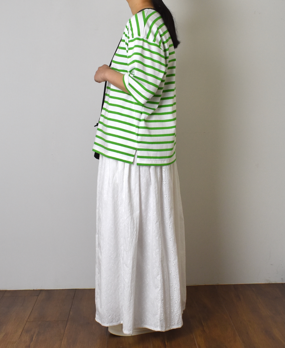 NSL25073(スカート) ALL HEMLA PATCH WORK GATHERED SKIRT