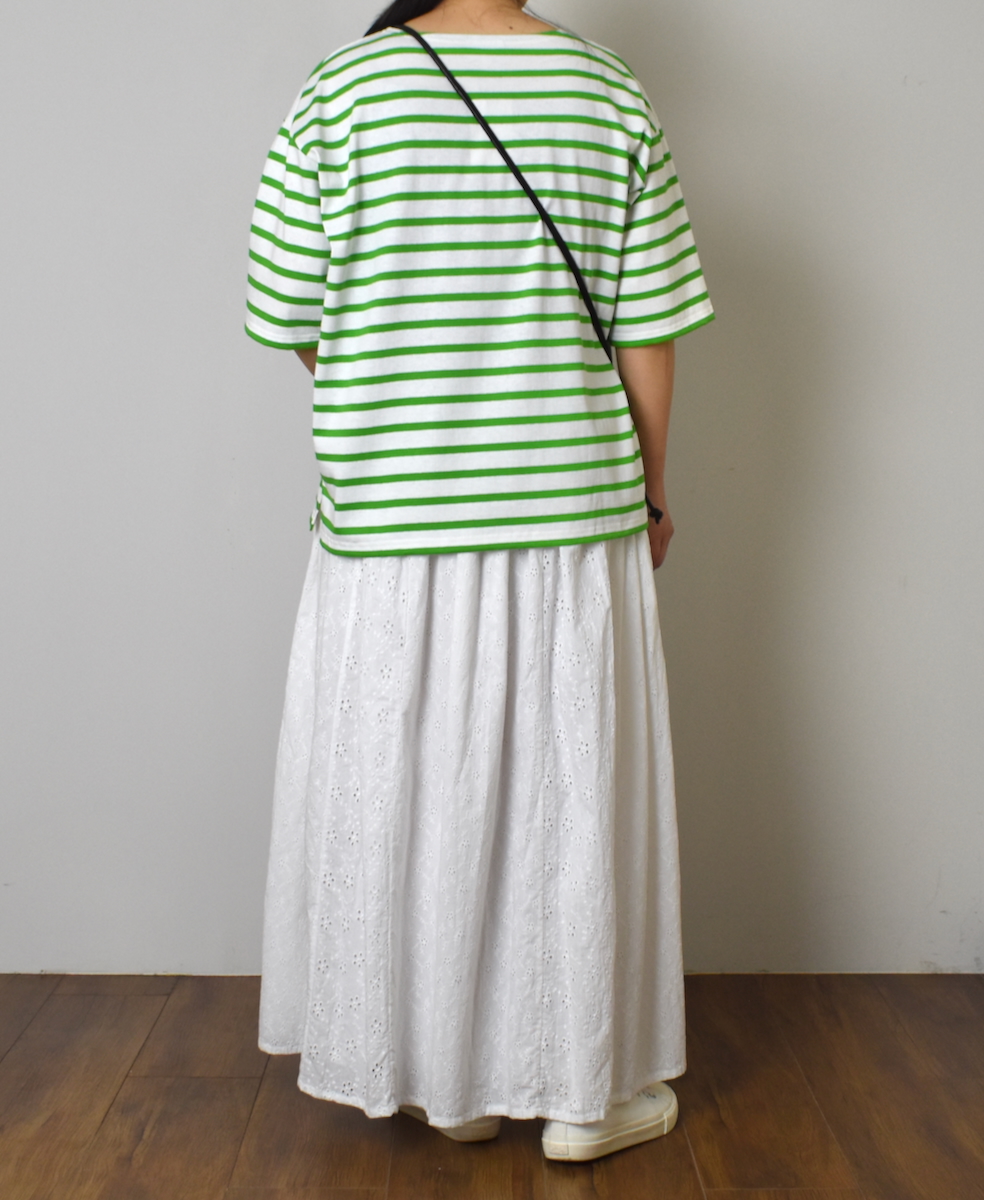 NSL25073(スカート) ALL HEMLA PATCH WORK GATHERED SKIRT