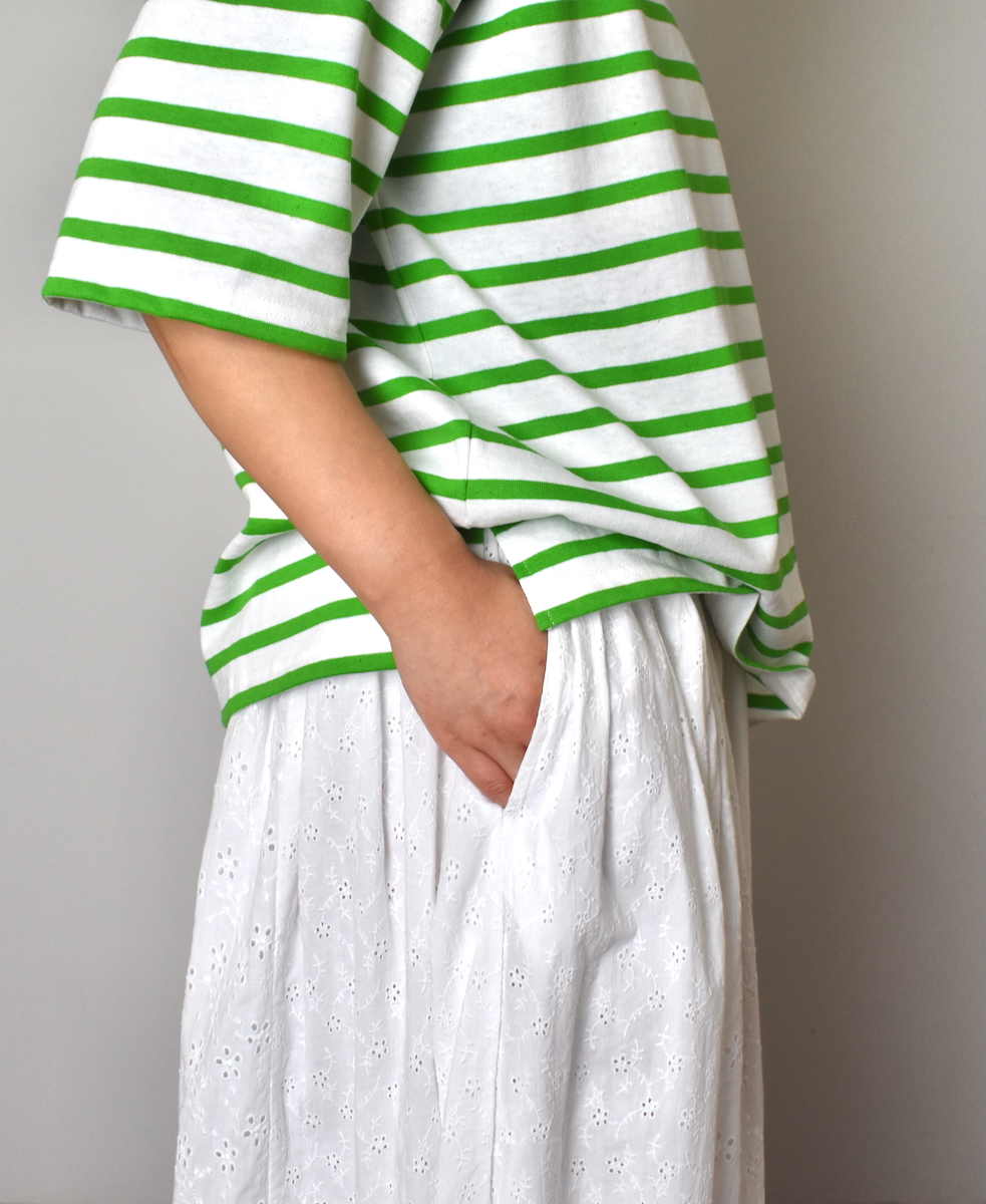 NSL25073(スカート) ALL HEMLA PATCH WORK GATHERED SKIRT
