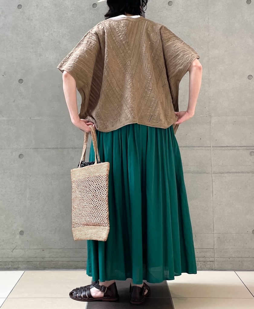 NSL23052 (ポンチョ) VOILE LACE ALL LACE PONCHO