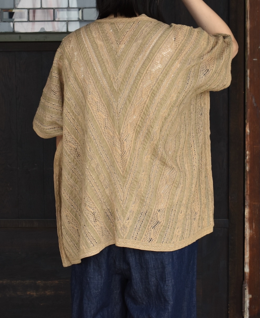 NSL23052 (ポンチョ) VOILE LACE ALL LACE PONCHO