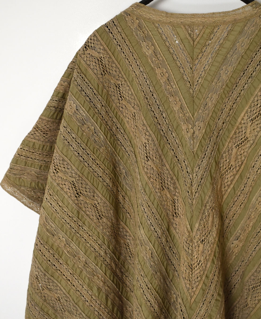 NSL23052 (ポンチョ) VOILE LACE ALL LACE PONCHO