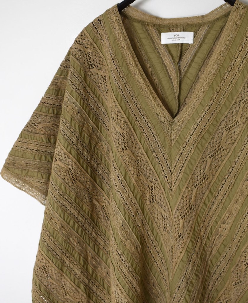 NSL23052 (ポンチョ) VOILE LACE ALL LACE PONCHO