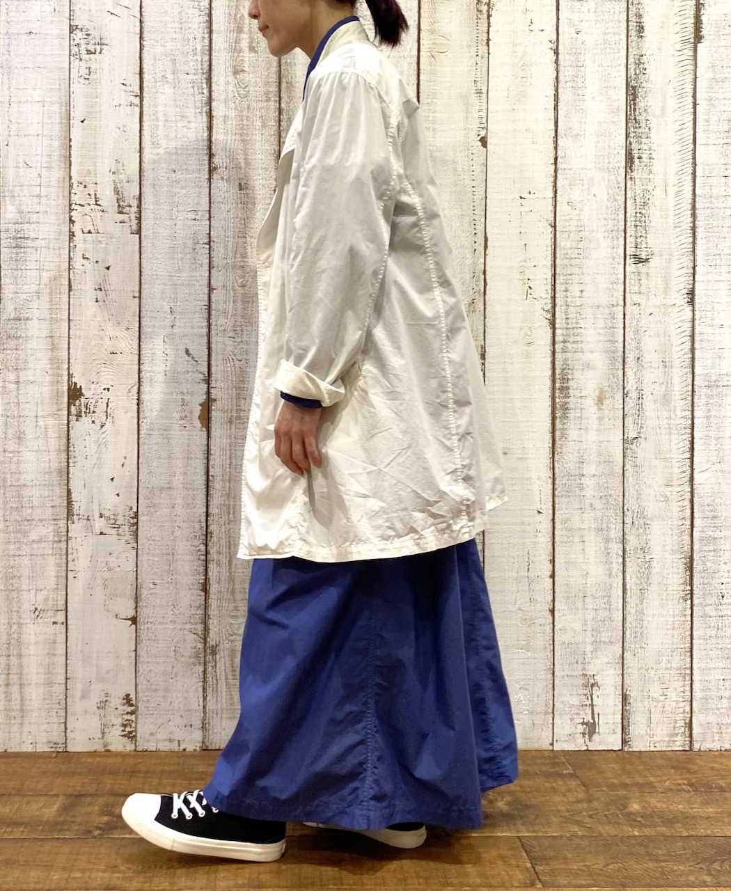 INHT2431CP(ジャケット) 60s COTTON POPLIN OVERDYE STAND COLLAR DOUBLE BREAST JACKET
