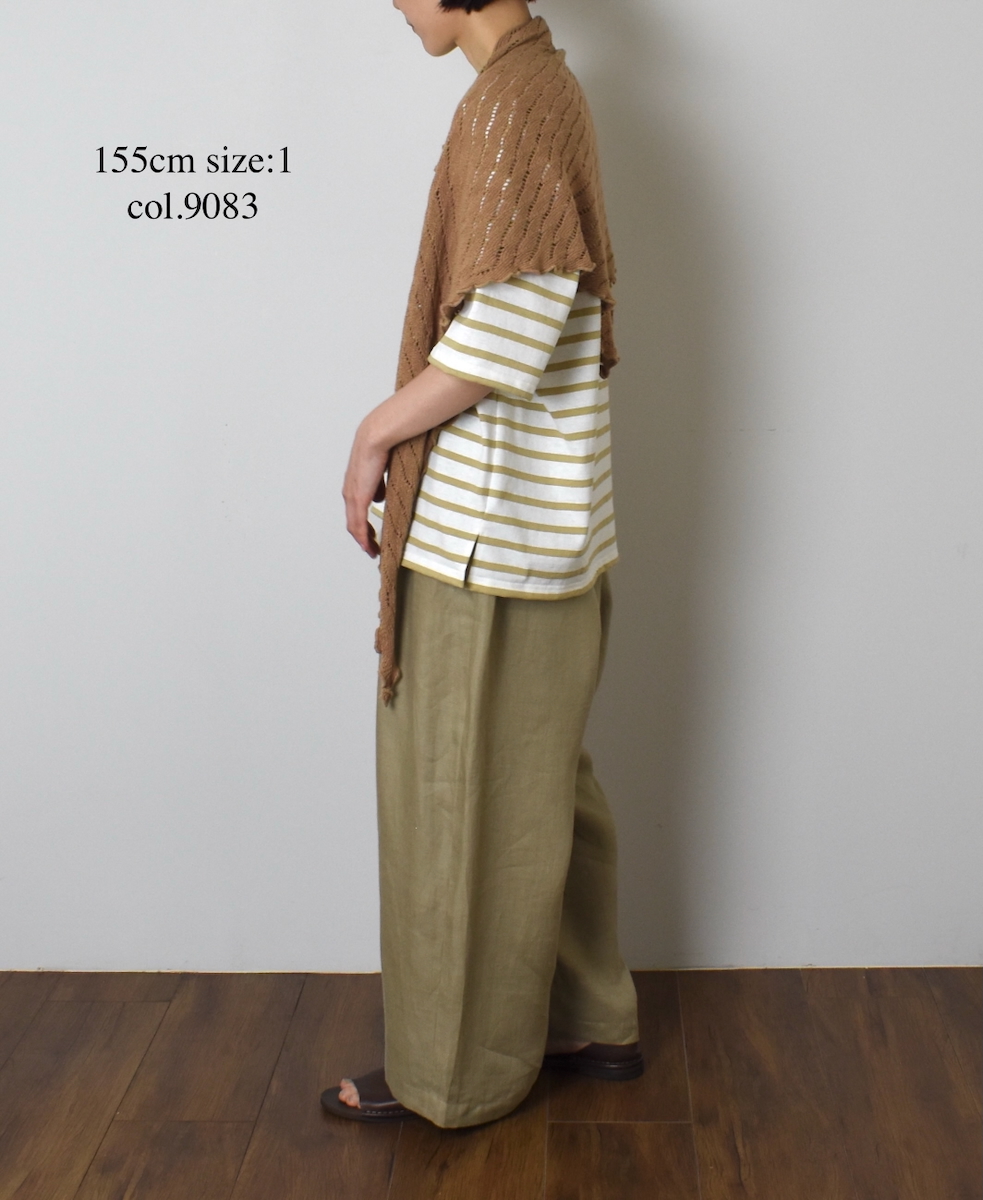 NLA2501(Tシャツ) REGULAR STRIPE DROP SHOULDER SHORT SLEEVE BASQUE SHIRT