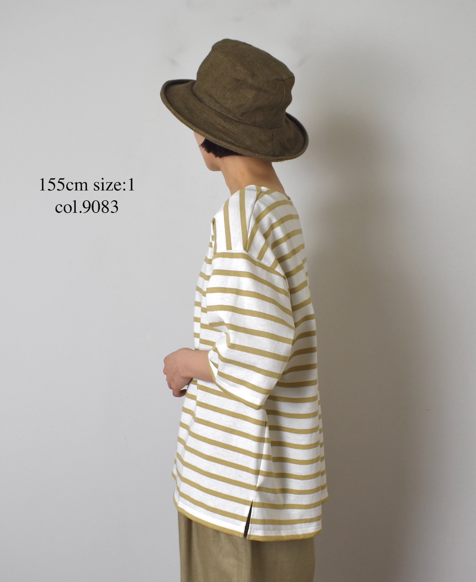 NLA2501(Tシャツ) REGULAR STRIPE DROP SHOULDER SHORT SLEEVE BASQUE SHIRT