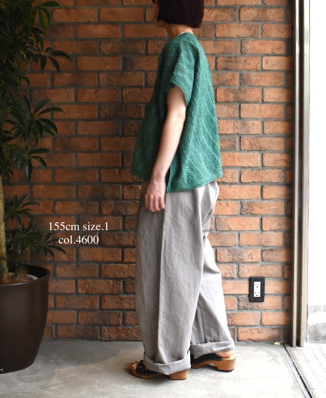 NSL25063(ブラウス) VOILE LACE ALL LACE FRENCH/SL PONCHO