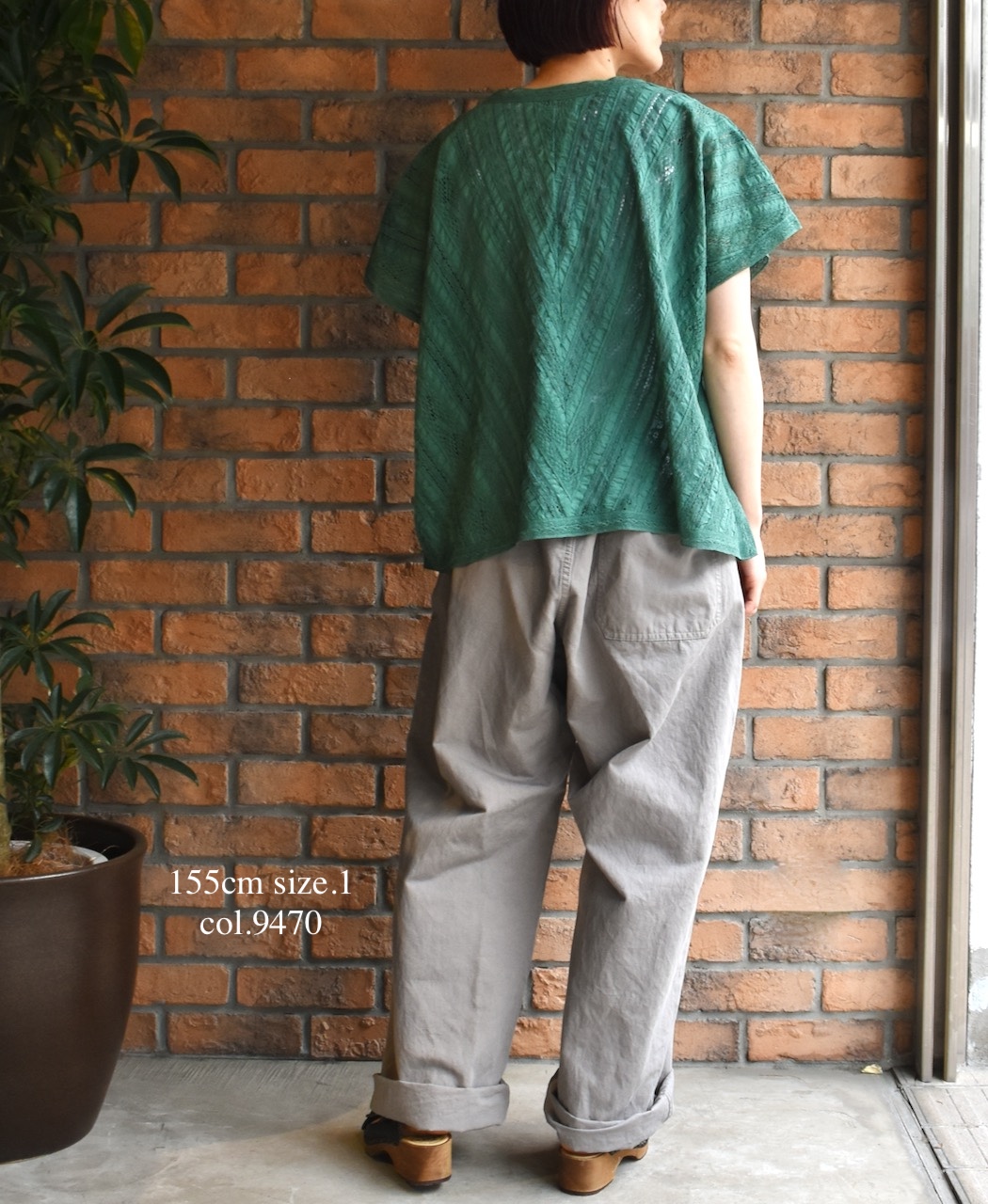 NAM1203KCL (パンツ) COTTON LINEN ONE-TUCK PANTS