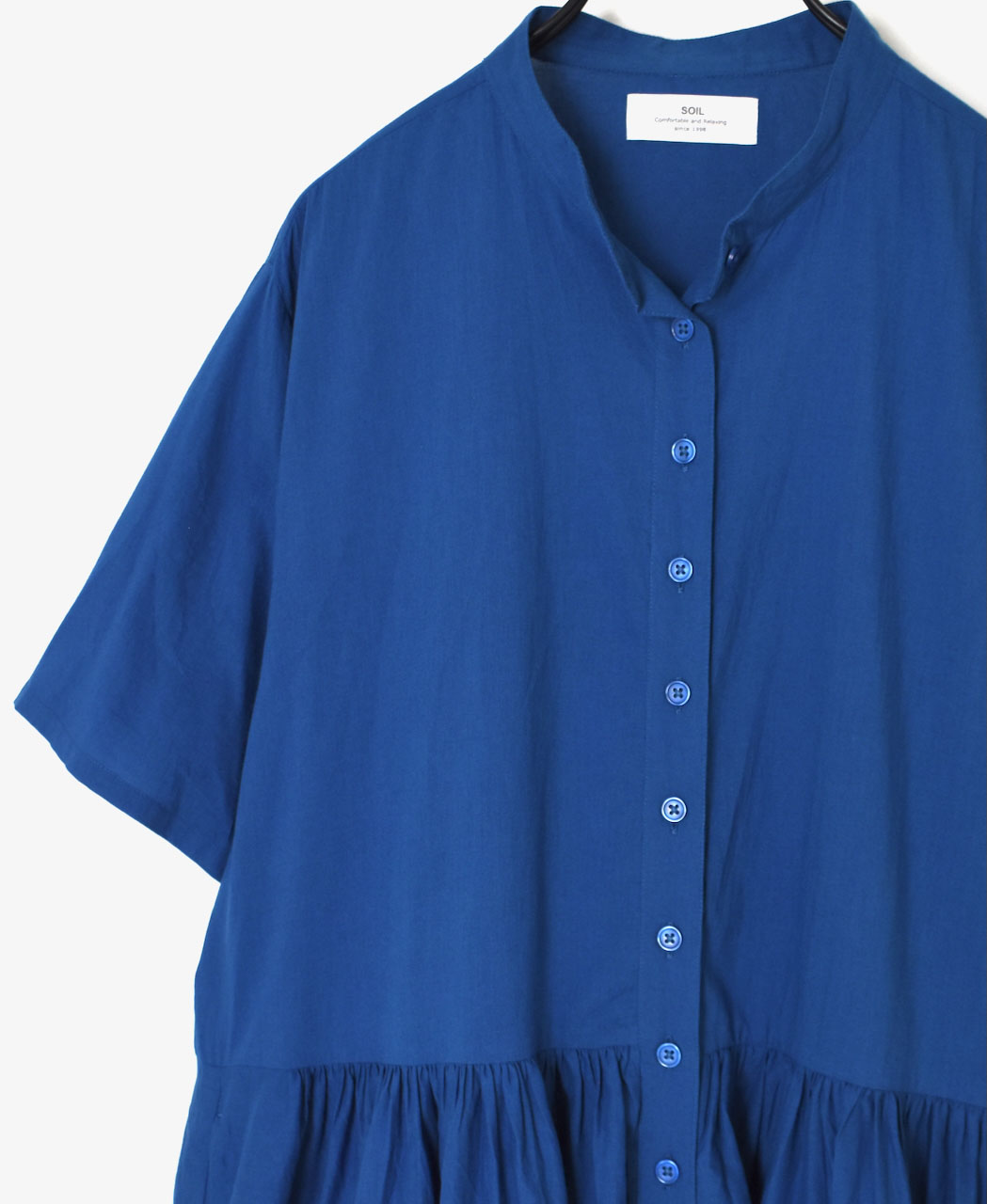 NSL25034(ワンピース) 60s CAMBRIC PLAIN BANDED COLLAR DRESS