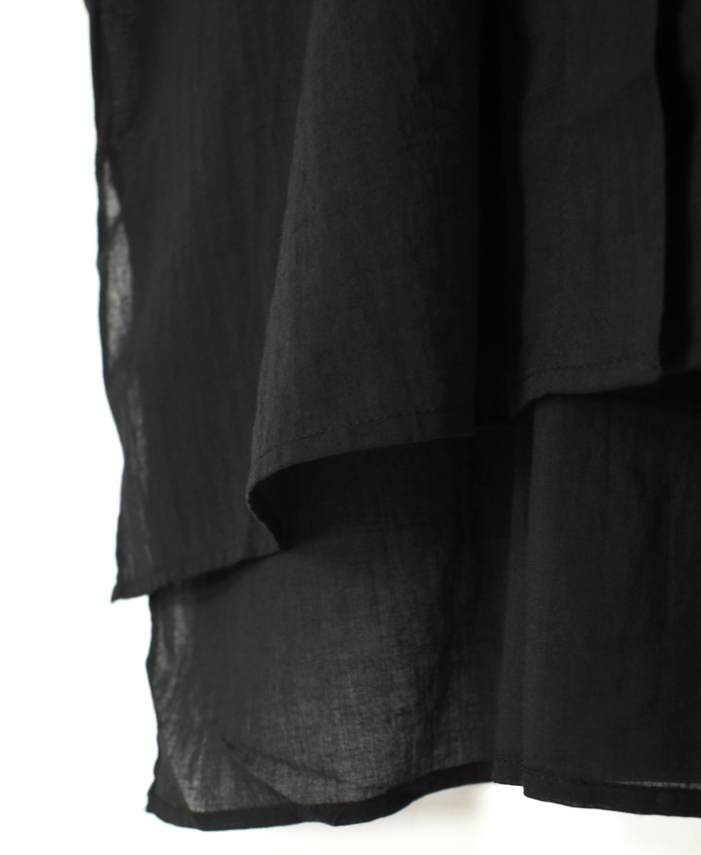NSL25062(ブラウス) VOILE LACE COLLAR GATHERED TUNIC SHIRT