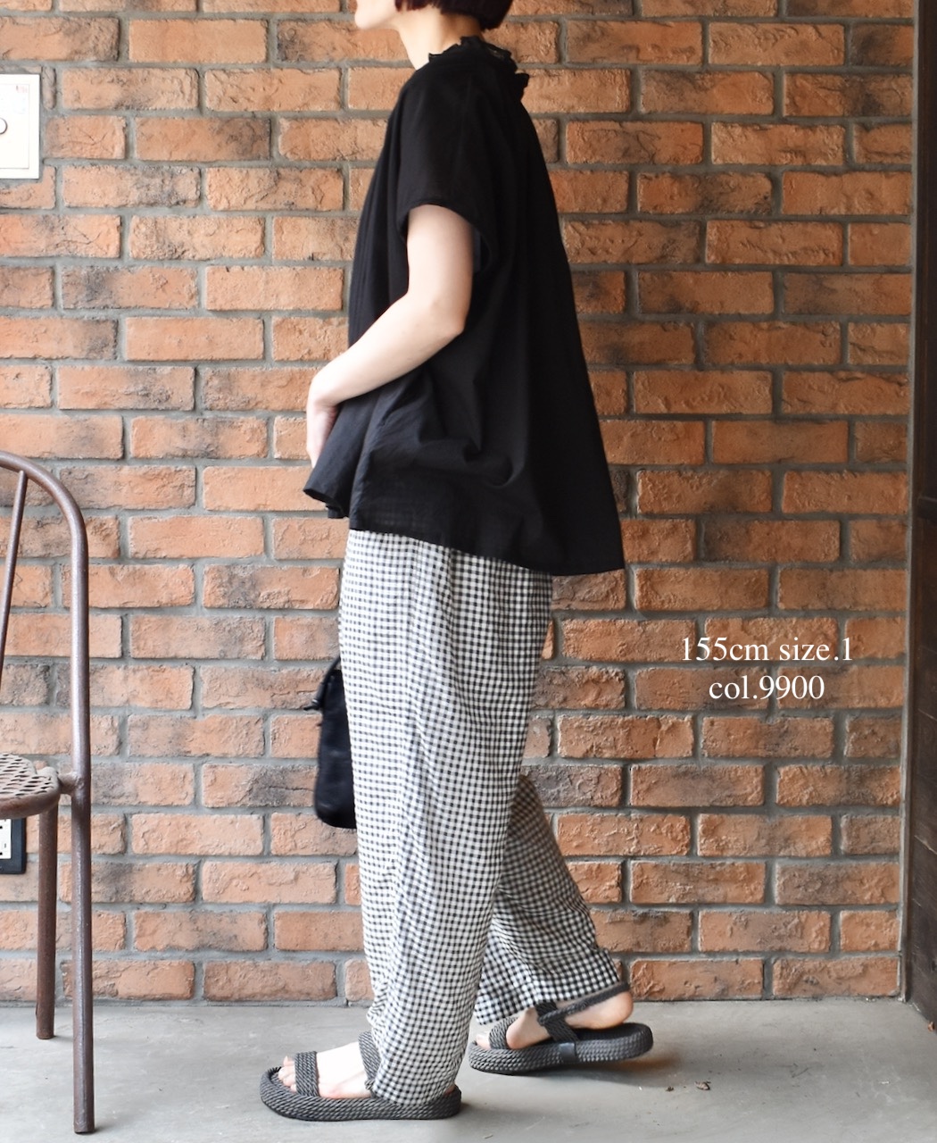 NSL25061(ブラウス) VOILE LACE NECK LACE GATHERED SMOCK