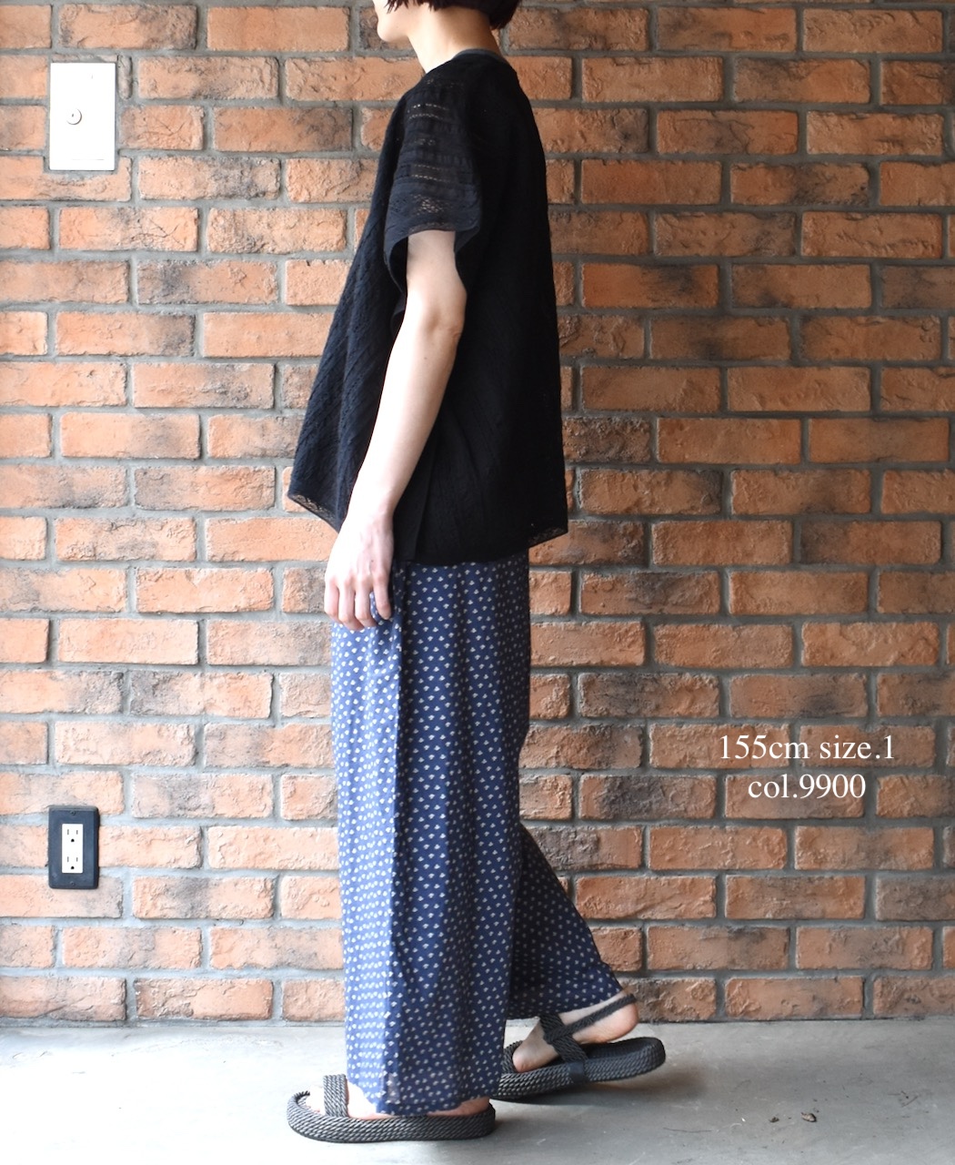 NSL25063(ブラウス) VOILE LACE ALL LACE FRENCH/SL PONCHO