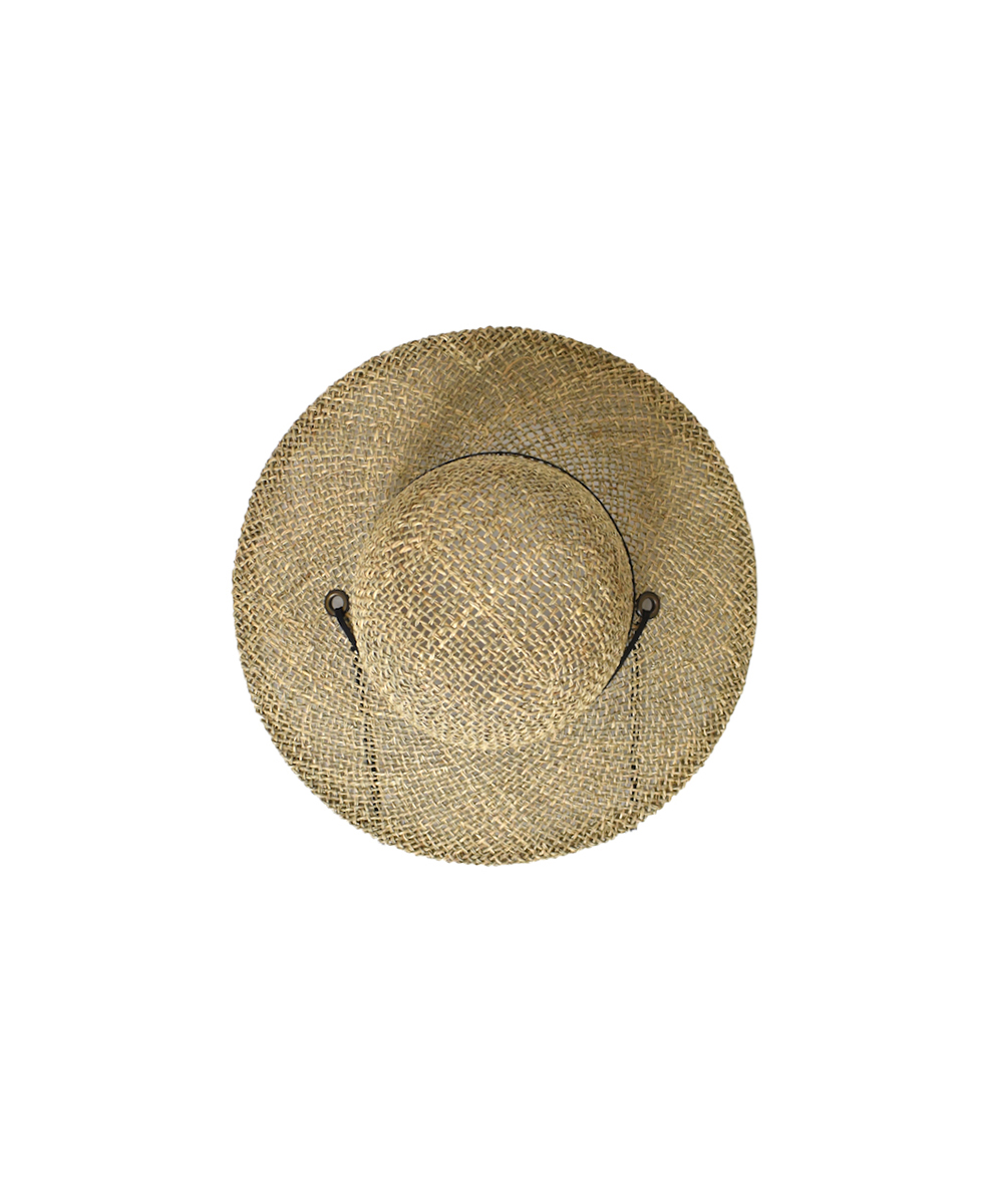 SIGNA1925 NSG2501(帽子) STRAW HAT WITH FAKE LEATHER STRING