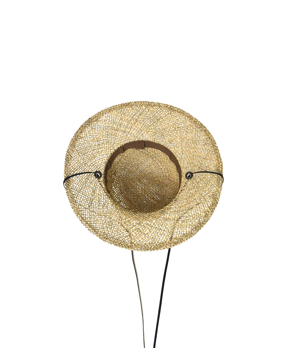 SIGNA1925 NSG2501(帽子) STRAW HAT WITH FAKE LEATHER STRING