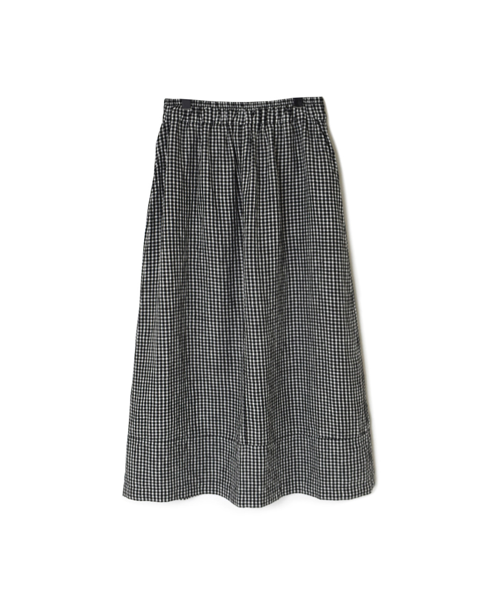 INSL25215(スカート) 60s LINEN CHECK EASY SKIRT