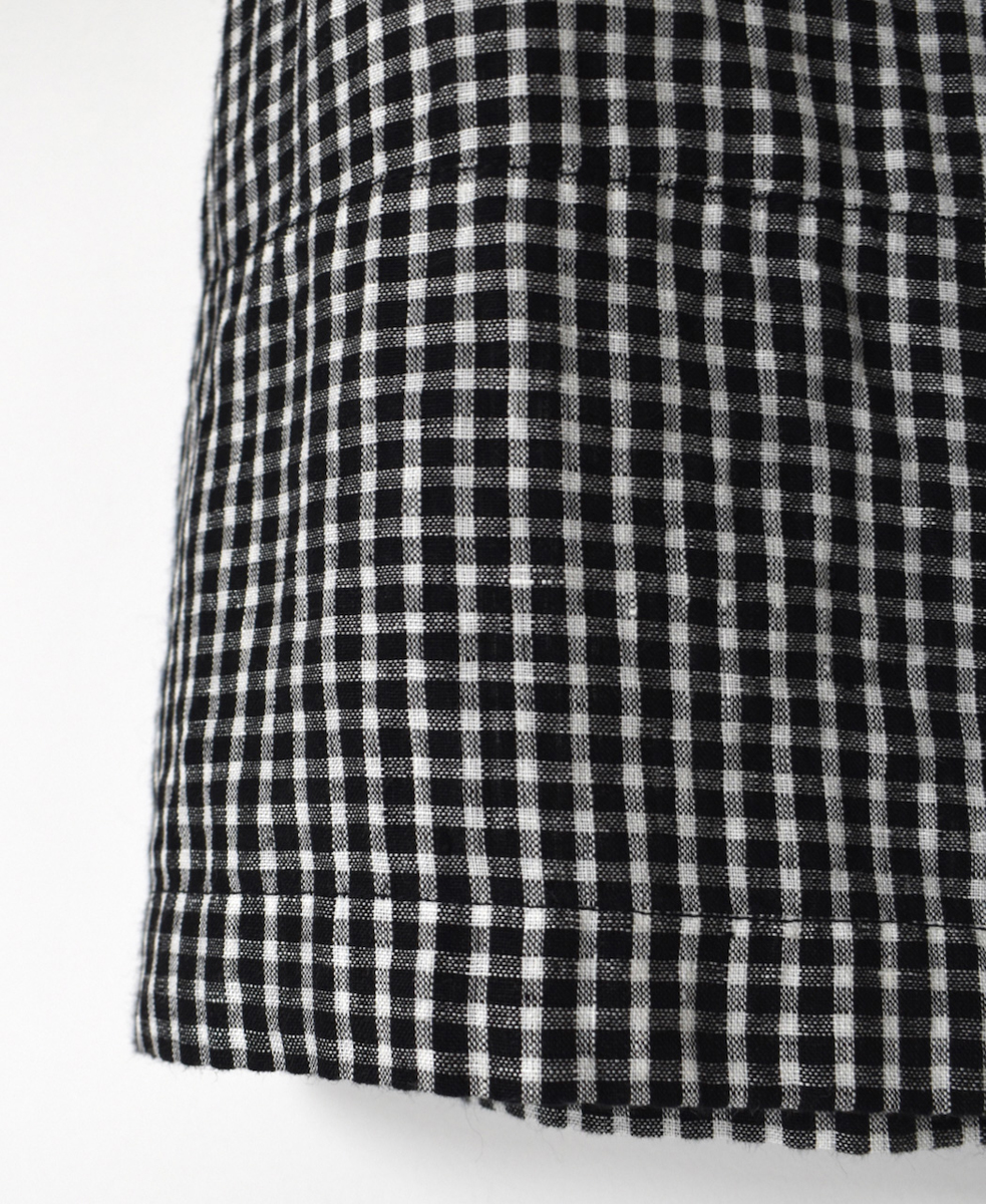 INSL25215(スカート) 60s LINEN CHECK EASY SKIRT