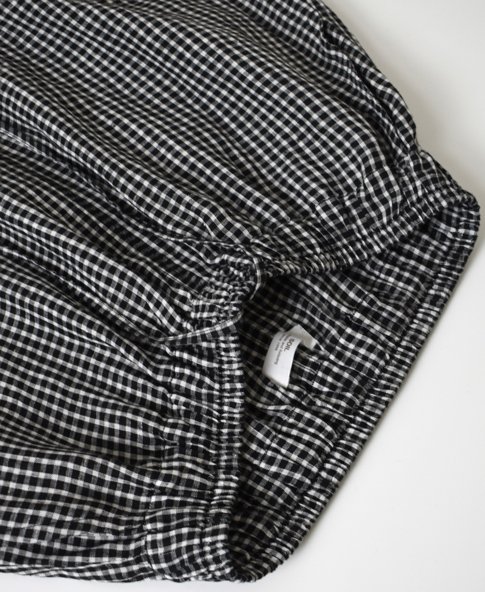 INSL25216(パンツ) 60s LINEN CHECK EASY PANTS