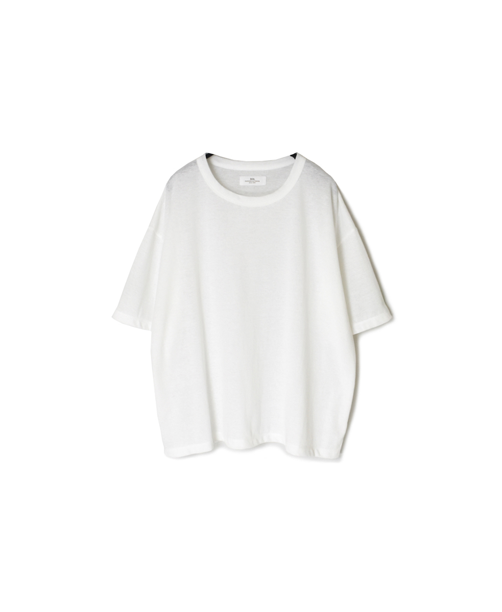 GNSL25052(Tシャツ) GEORETTE JERSEY CREW-NECK T-SHIRT