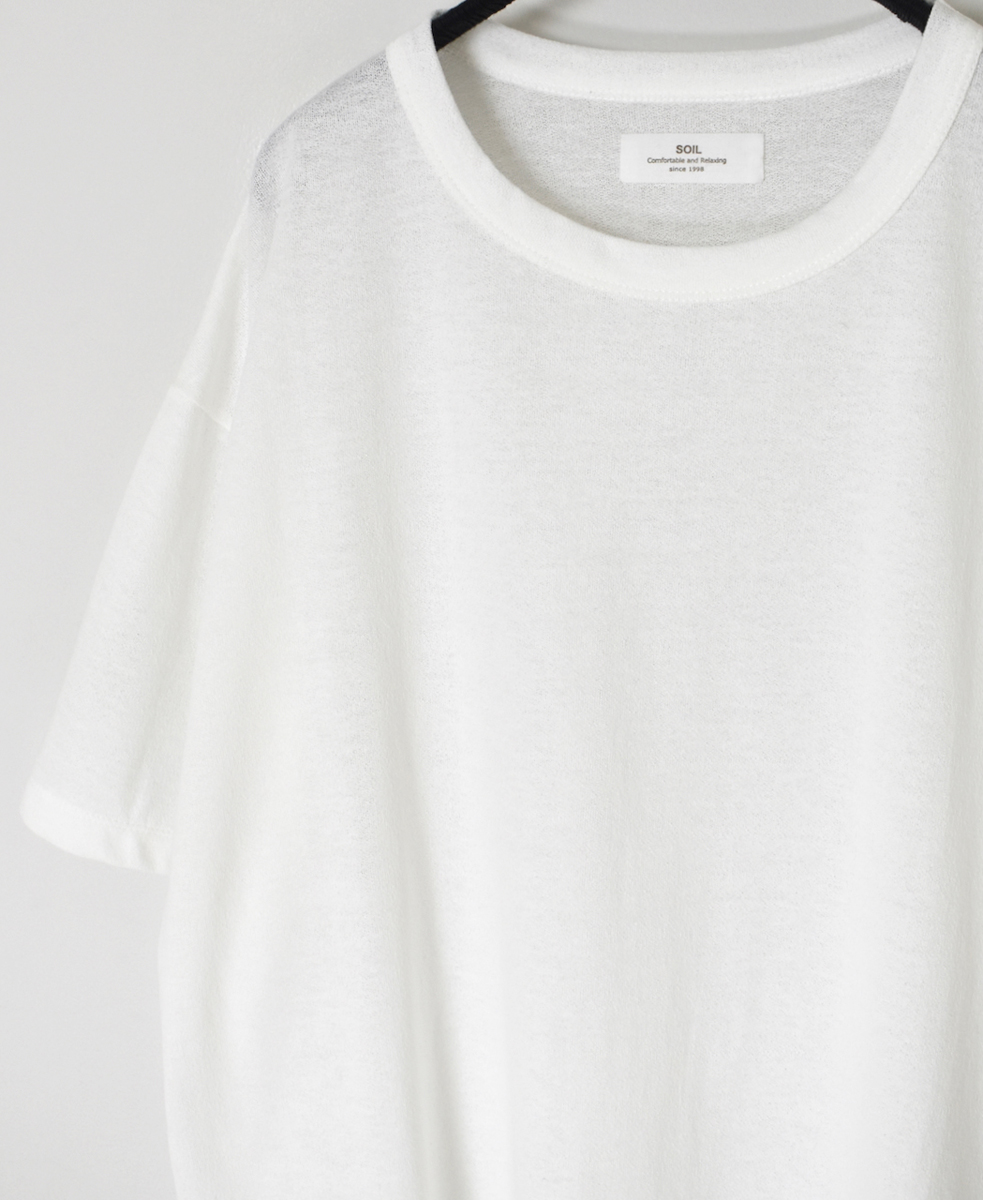 GNSL25052(Tシャツ) GEORETTE JERSEY CREW-NECK T-SHIRT