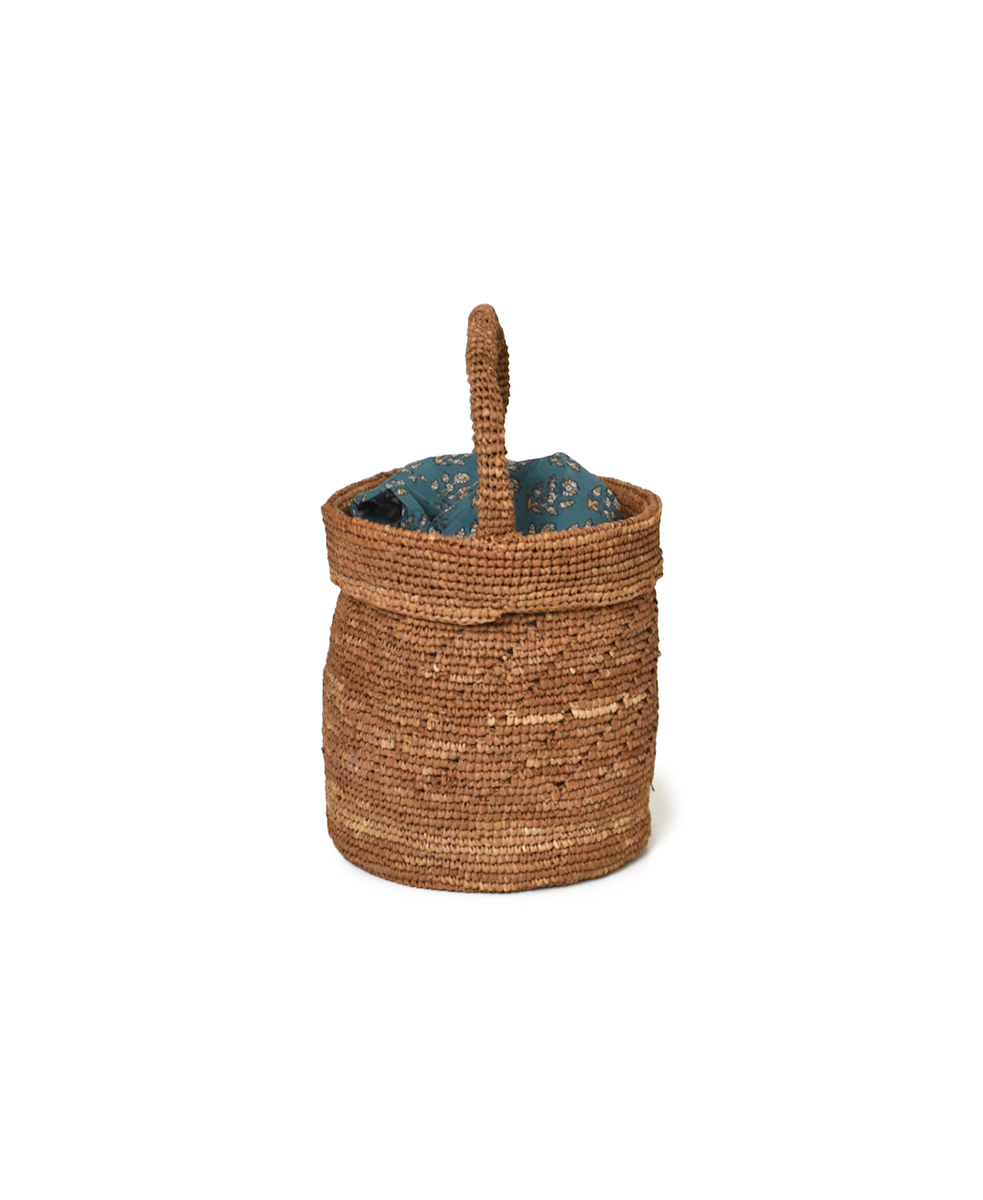 ANMDS2501(バッグ) RAFFIA ONE HANDLE BARREL BAG
