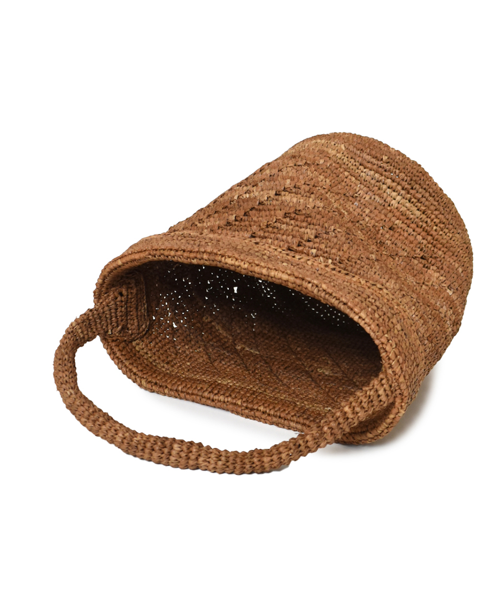 ANMDS2501(バッグ) RAFFIA ONE HANDLE BARREL BAG