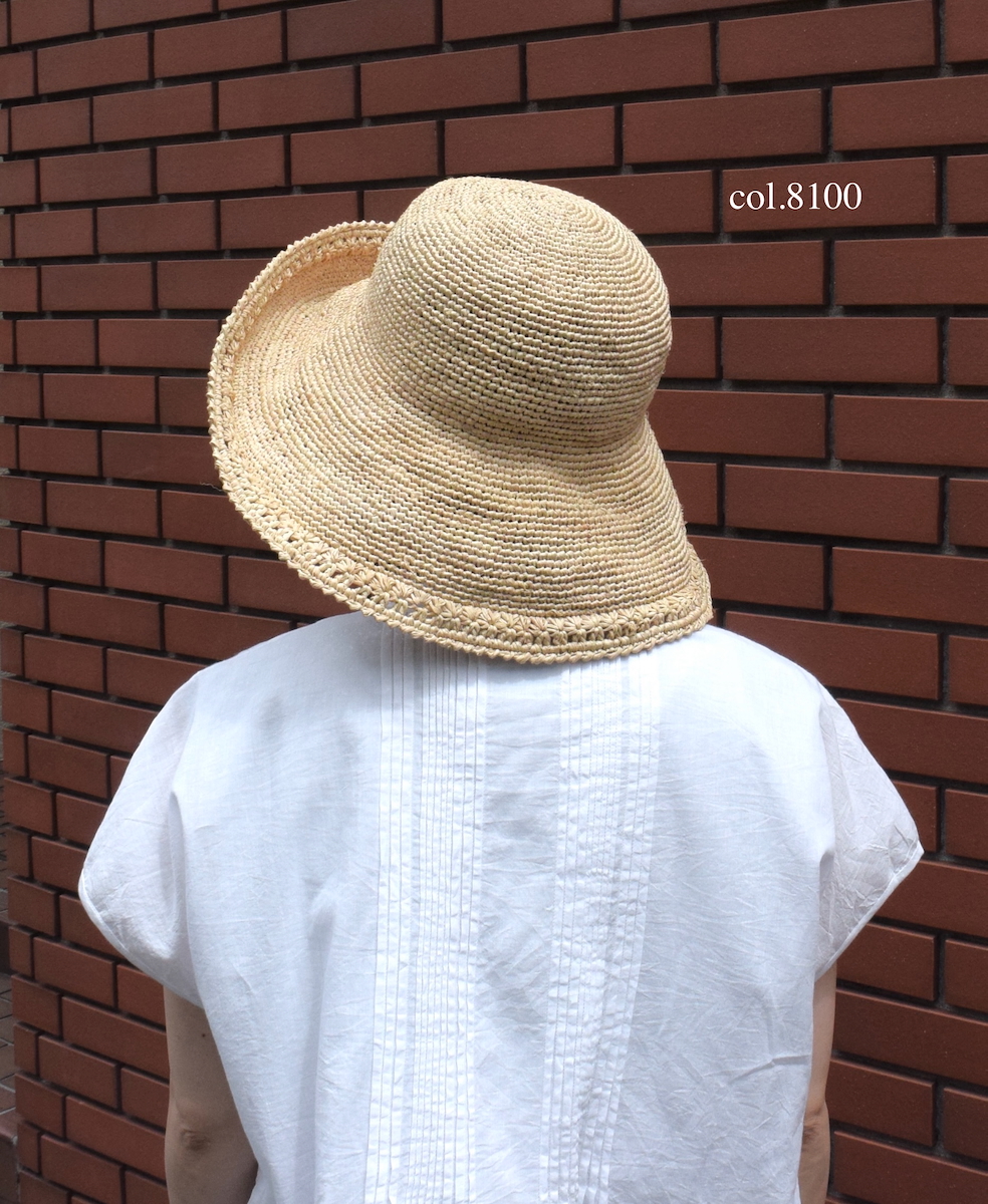 ●ANMDS2312 (帽子) RAFFIA HAT BRIM 12cm