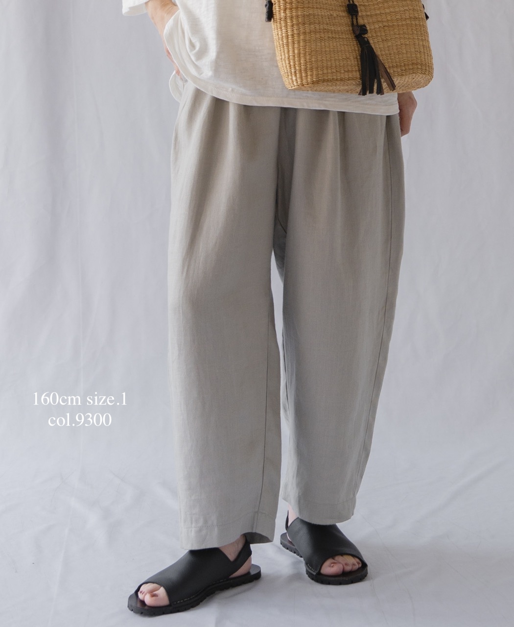 ●GNMDS2501NLT(パンツ) LINEN TWILL 2TUCK TAPERED EASY PANTS