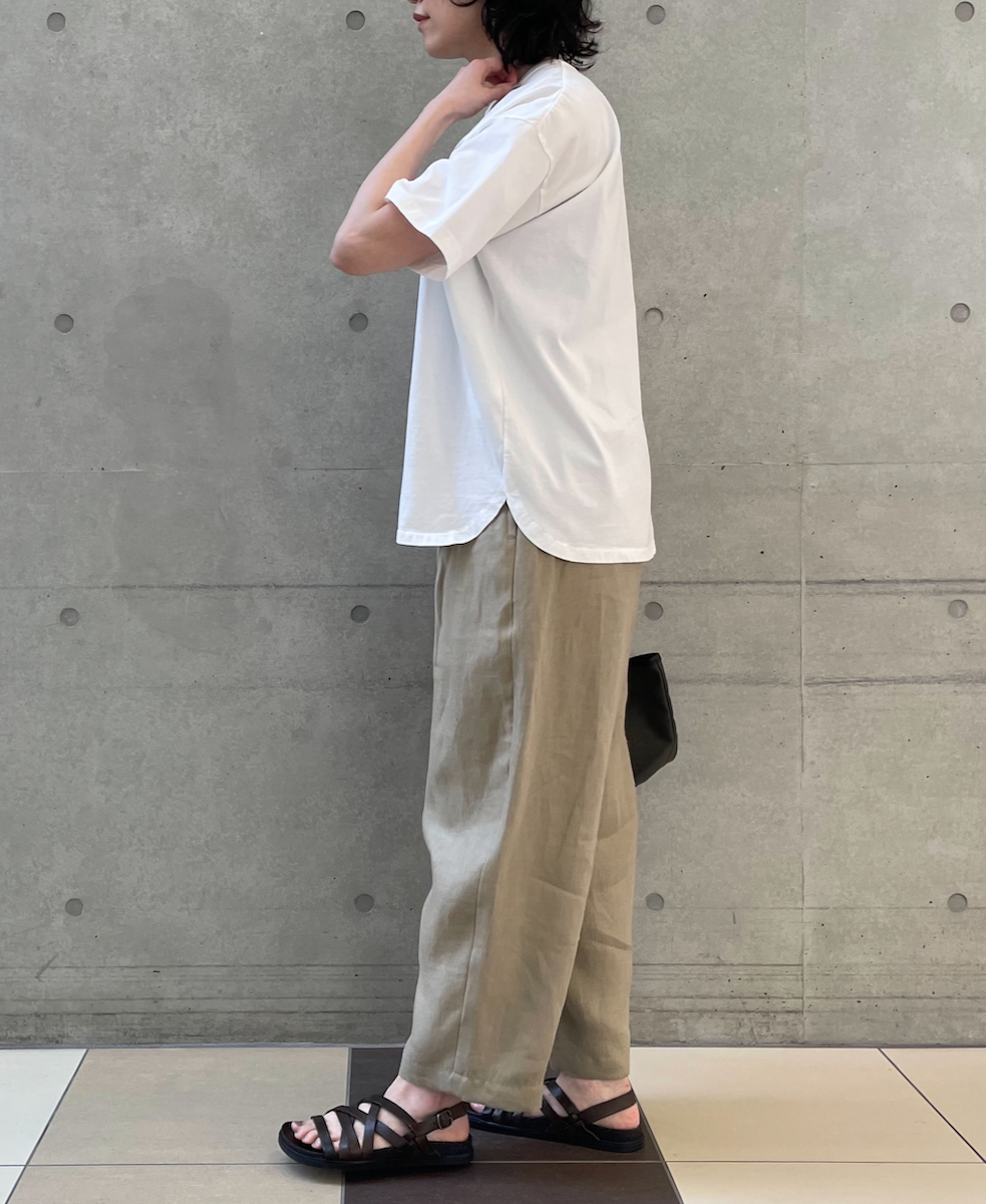 ●GNMDS2501NLT(パンツ) LINEN TWILL 2TUCK TAPERED EASY PANTS