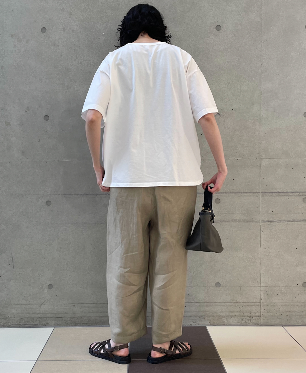 ●GNMDS2501NLT(パンツ) LINEN TWILL 2TUCK TAPERED EASY PANTS