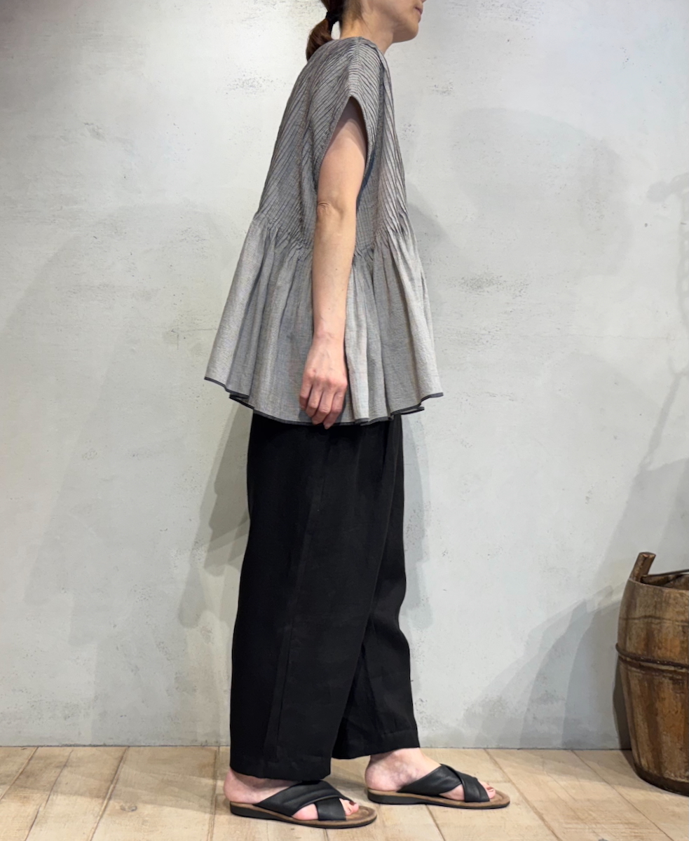 ●GNMDS2501NLT(パンツ) LINEN TWILL 2TUCK TAPERED EASY PANTS
