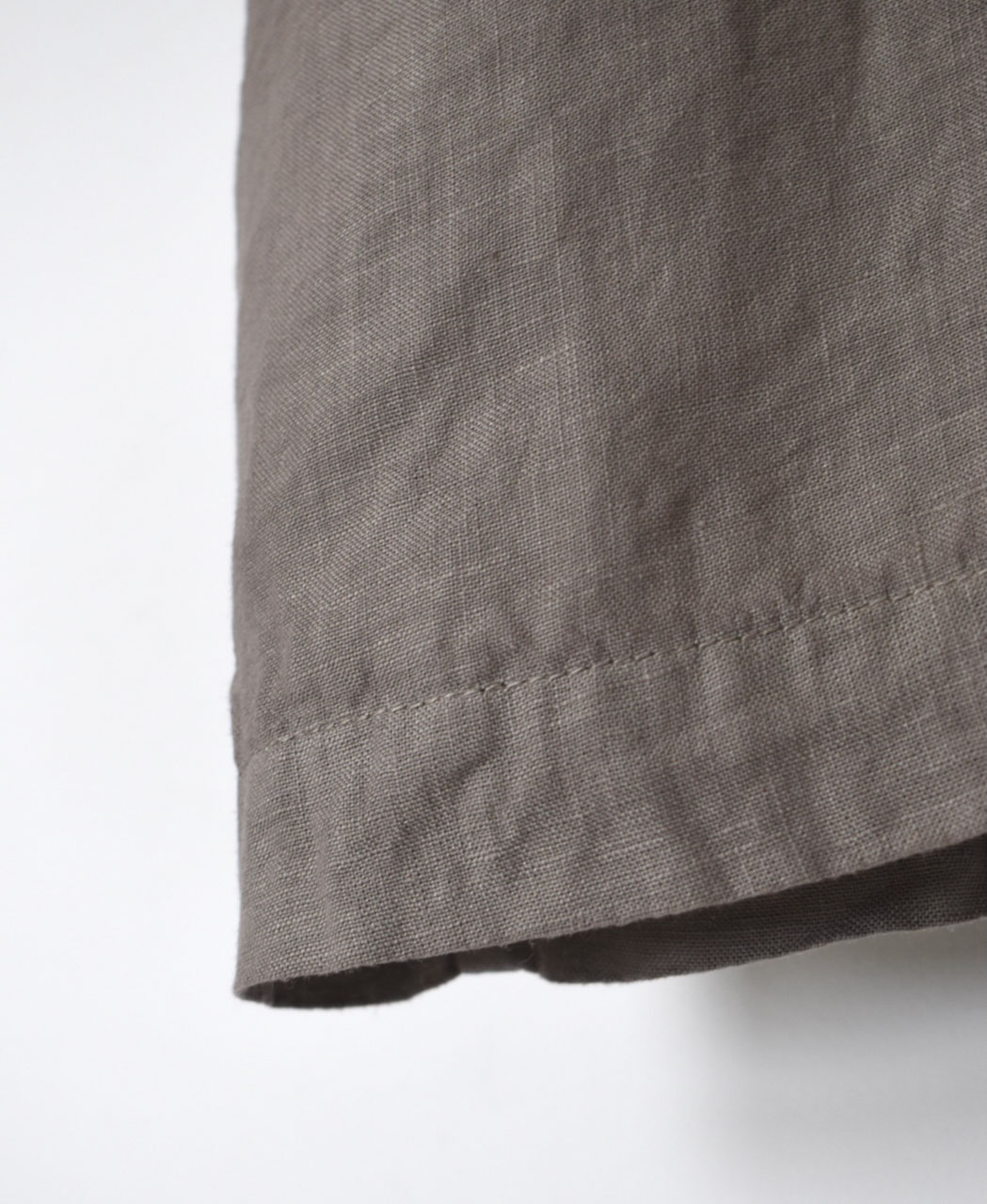 ●NAM1631LP (シャツ) LINEN PLAIN BOAT NECK S/SL SHIRT