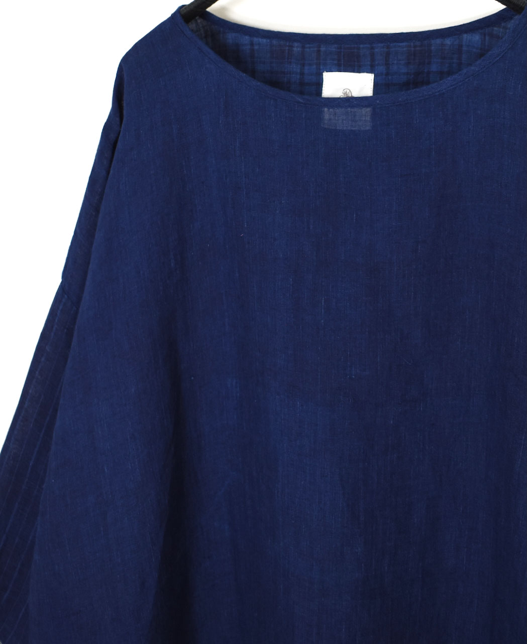 INMDS25123(スモック) YARN DYE NATURAL INDIGO DROP SHOULDER SMOCK
