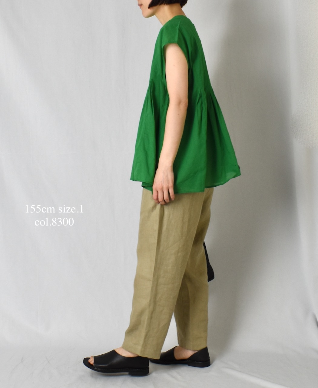 ●GNMDS2501NLT(パンツ) LINEN TWILL 2TUCK TAPERED EASY PANTS