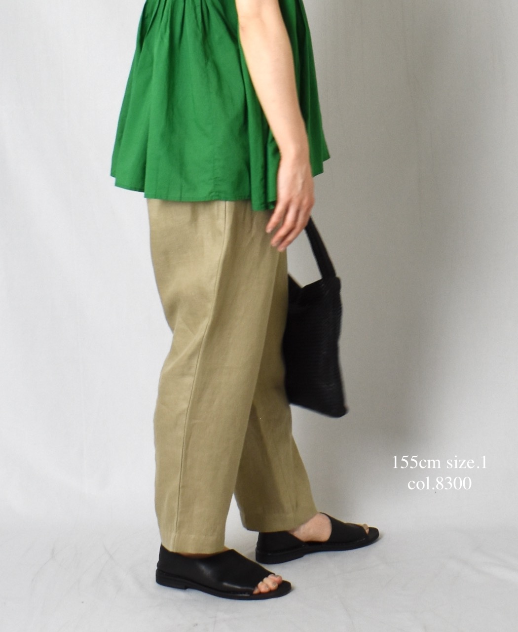 ●GNMDS2501NLT(パンツ) LINEN TWILL 2TUCK TAPERED EASY PANTS