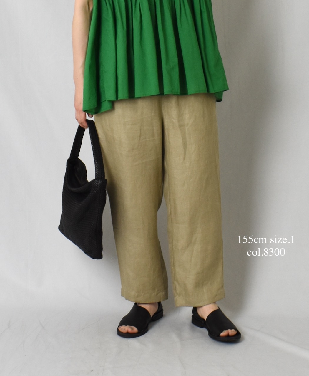 ●GNMDS2501NLT(パンツ) LINEN TWILL 2TUCK TAPERED EASY PANTS