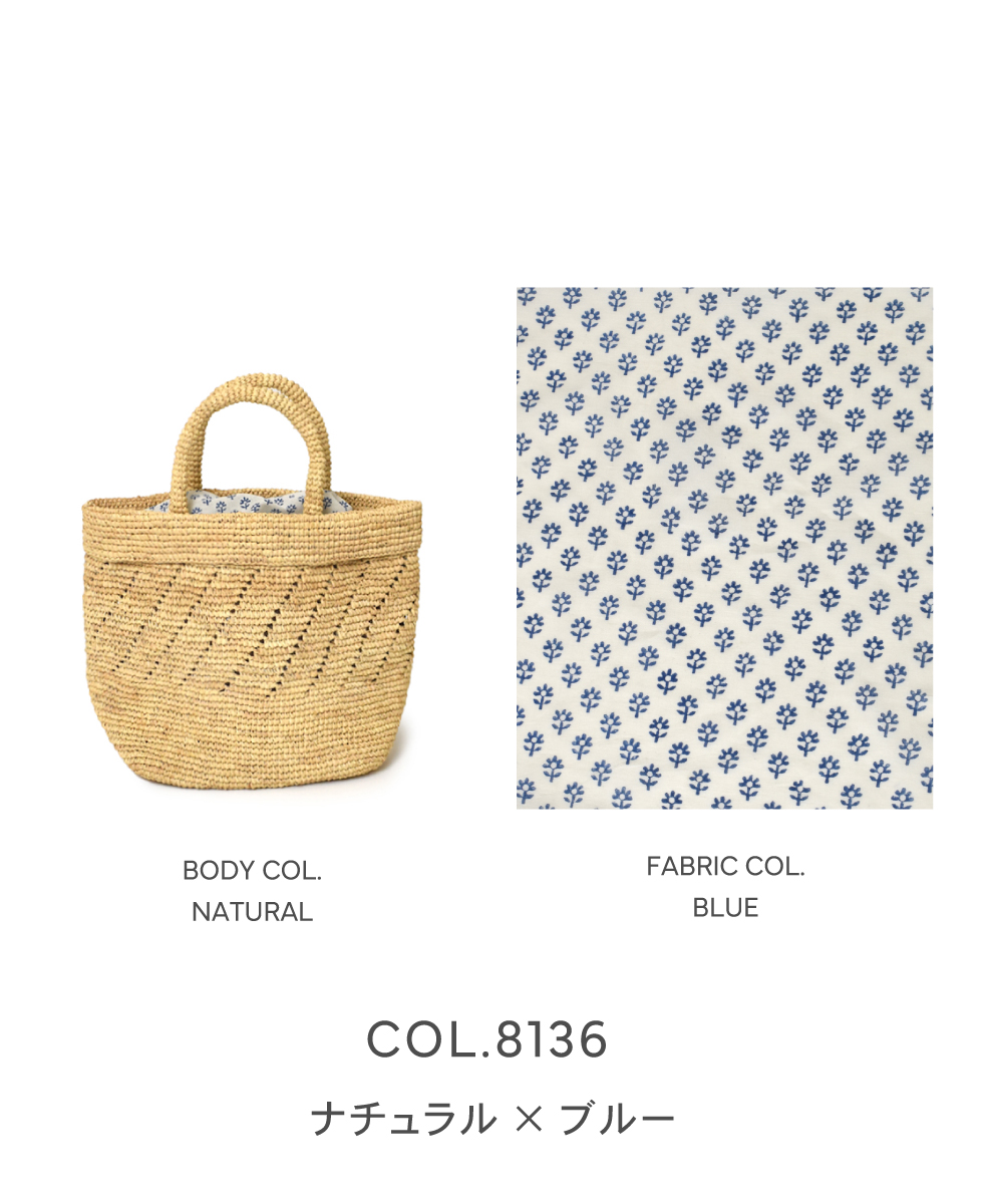 ●ANMDS2301 (バッグ) RAFFIA M BAG (COMBI)
