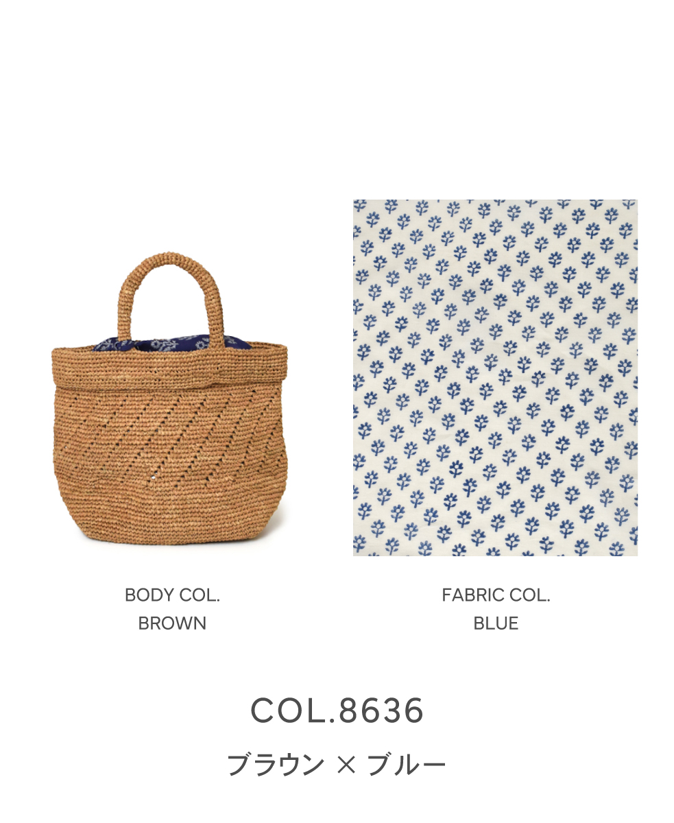 ●ANMDS2301 (バッグ) RAFFIA M BAG (COMBI)