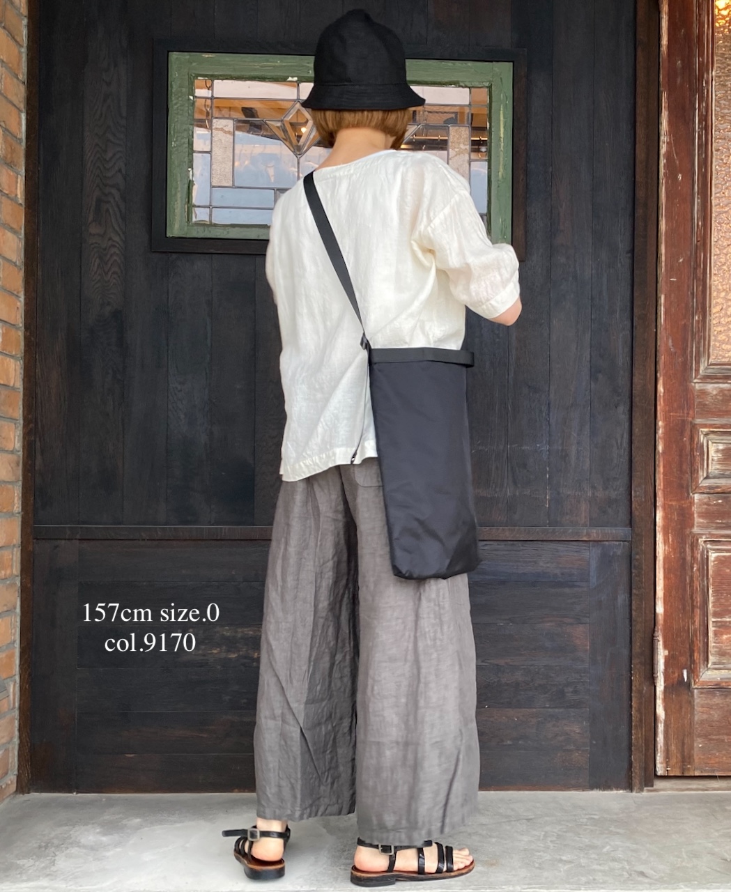 ●NAM1631LP (シャツ) LINEN PLAIN BOAT NECK S/SL SHIRT